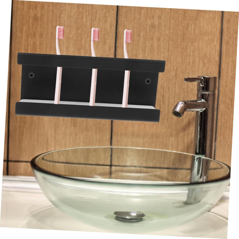 Wall Mounted Electric Toothbrush Holder Stainless Steel Easy Install Sturdy Bathroom Organizer - Image 4