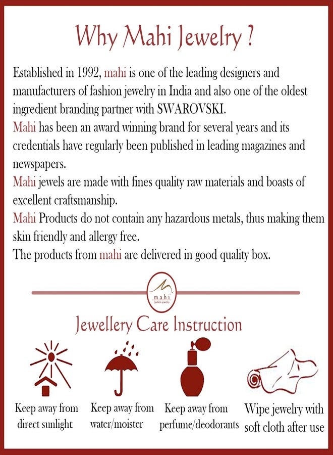 Mahi Rose Gold Plated Eternal Love Adjustable Bracelet with artificial beads for girls and women BR1100407Z - Image 3