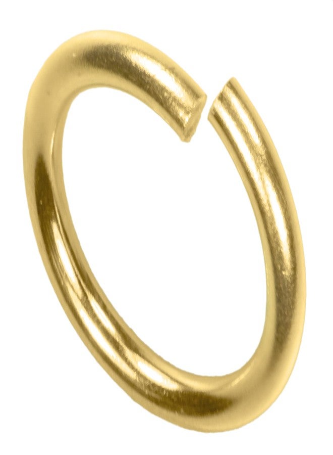 uGems 7.3mm 14K Gold Jump Lock Ring - 19 Gauge Solid Yellow Gold with Secure Click & Lock Mechanism for Jewelry Making, Qty (1 Piece) - SKU: 14407-19ga-7.3mm - Image 2