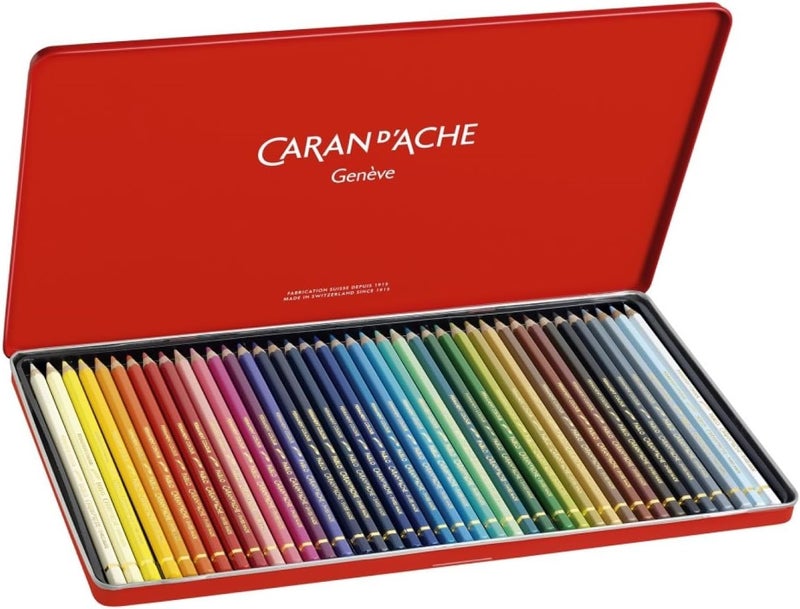 Caran d'Ache Pablo Colored Pencil Set of 40 - Premium Art Supplies