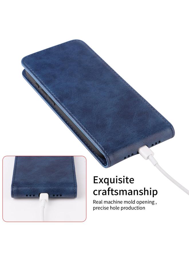 S-TOP Case For Samsung Galaxy S25+ 5G Magnetic Vertical Flip Leather Phone Case - Image 5