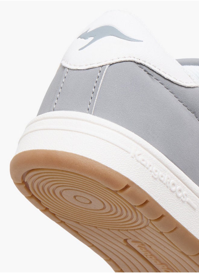 kangaROOS Boys' Logo Detail Sneakers with Lace-Up Closure  - Image 5