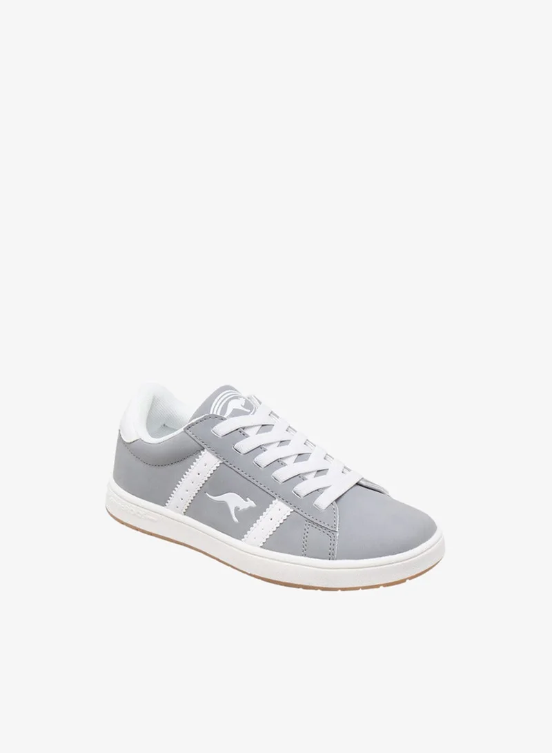 kangaROOS Boys' Logo Detail Sneakers with Lace-Up Closure