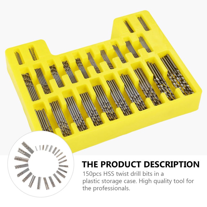 150pcs Mini Drill Bit Kit 0.4-3.2mm HSS Drill with Carry Case for PCB Crafts Jewelry Drilling Tool - Image 5