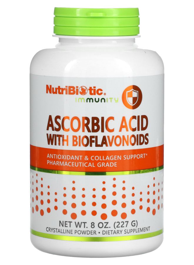 Immunity Ascorbic Acid with Bioflavonoids Crystalline Powder 8 oz (227 g)