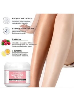 SAUVASINE 50G Whitening And Brightening Cream, Advanced Skin Brighten Body Cream Moisturizing Anti Wrinkle And Firming Daily Skin Care Cream Body Quick Whitening Cream Rapid Skin Bleaching Cream  - Image 3