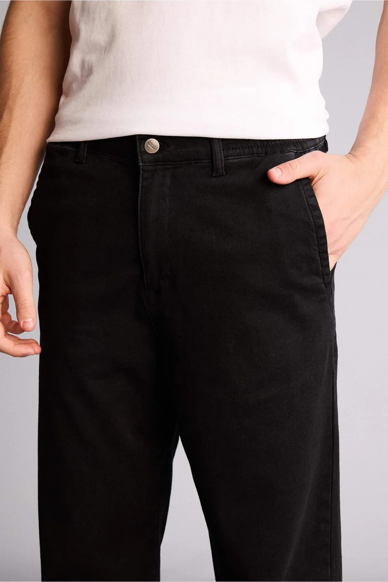 Defacto  Soft Textured Wide Leg Jeans for Men | Best Price UAE