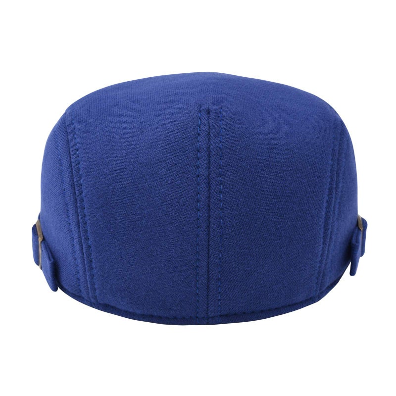 VOBOOM Men Newsboy Cap Cotton Flat Ivy Gatsby Driving Hat (Royal Blue) - Image 4