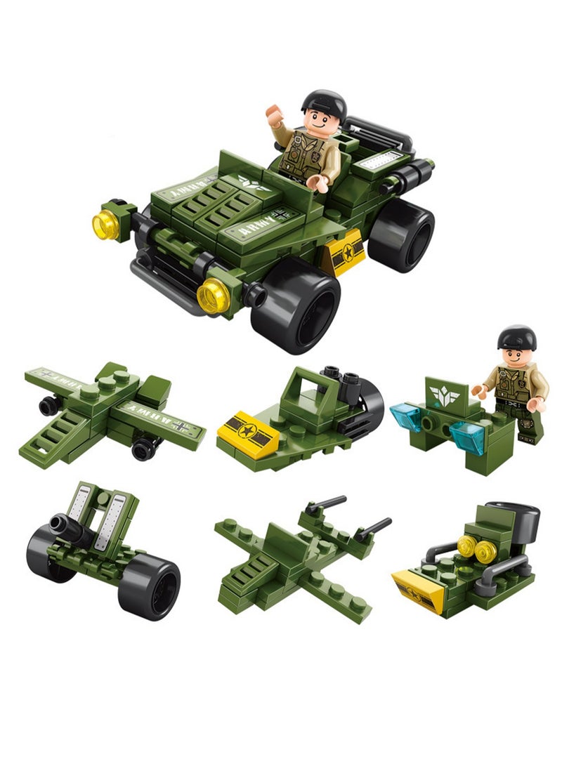 6 in 1 Toddler Carousel Toy Building Blocks for 4+ Years Old Boys Girls Kids Creative Gift 159 Pieces - Compatible with Other Building Block Toys - Image 1