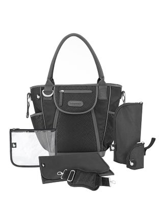 Daily Bag In Black, Spacious Design, Ample Storage Space Is Designed, Multiple Compartments, Insulated Bottle Holder, Changing Mat, Adjustable Straps - pzsku/Z29F6B86FF396D091CD24Z/45/_/1648800909/456161e5-14a9-4572-a1fc-62c2dcf59e54