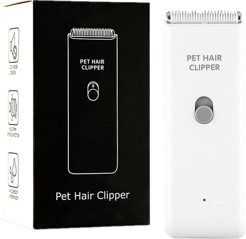 Grimgrow Dog Cat Home Hair Waterproof Clipper Portable Electric USB Rechargeable Pet Grooming Tools Low Noise Shaver Cordless Trimmer for Small and Large Pets - Image 1