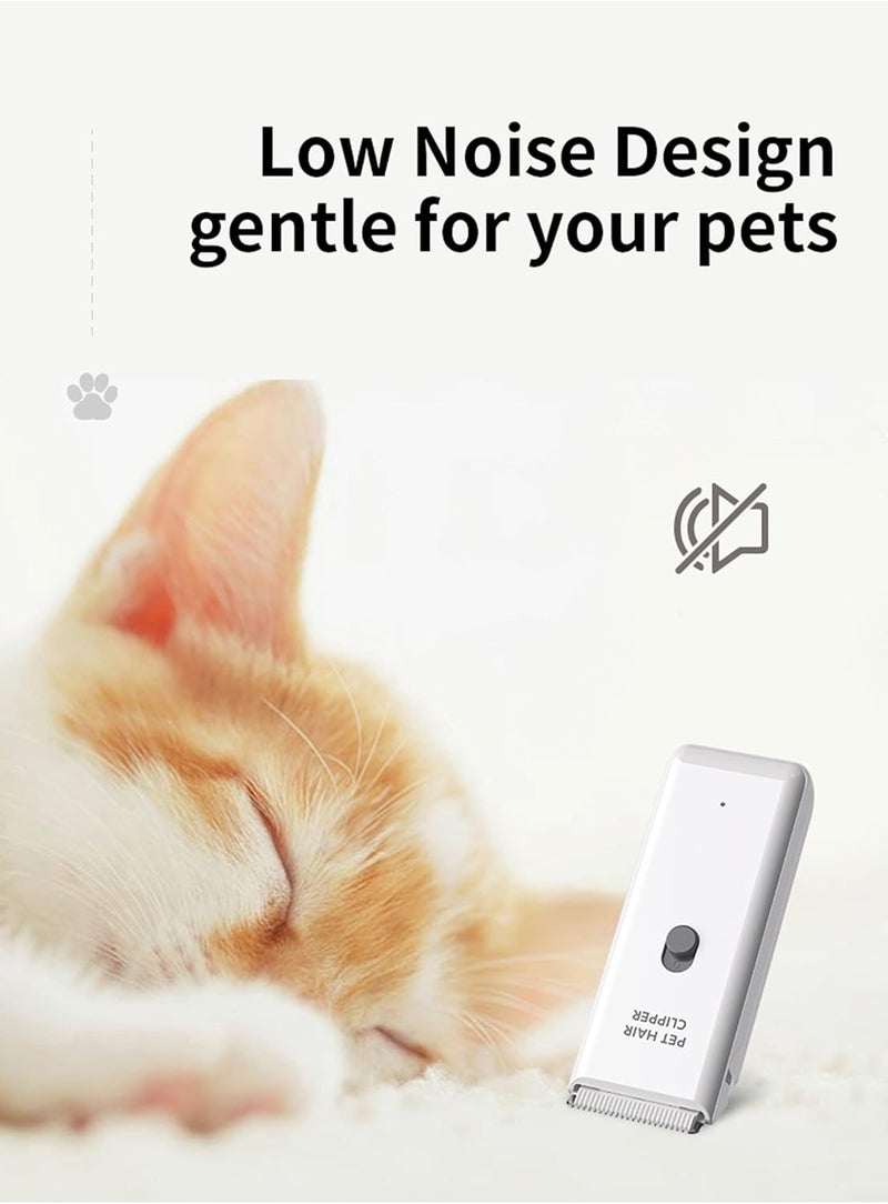 Grimgrow Dog Cat Home Hair Waterproof Clipper Portable Electric USB Rechargeable Pet Grooming Tools Low Noise Shaver Cordless Trimmer for Small and Large Pets - Image 3