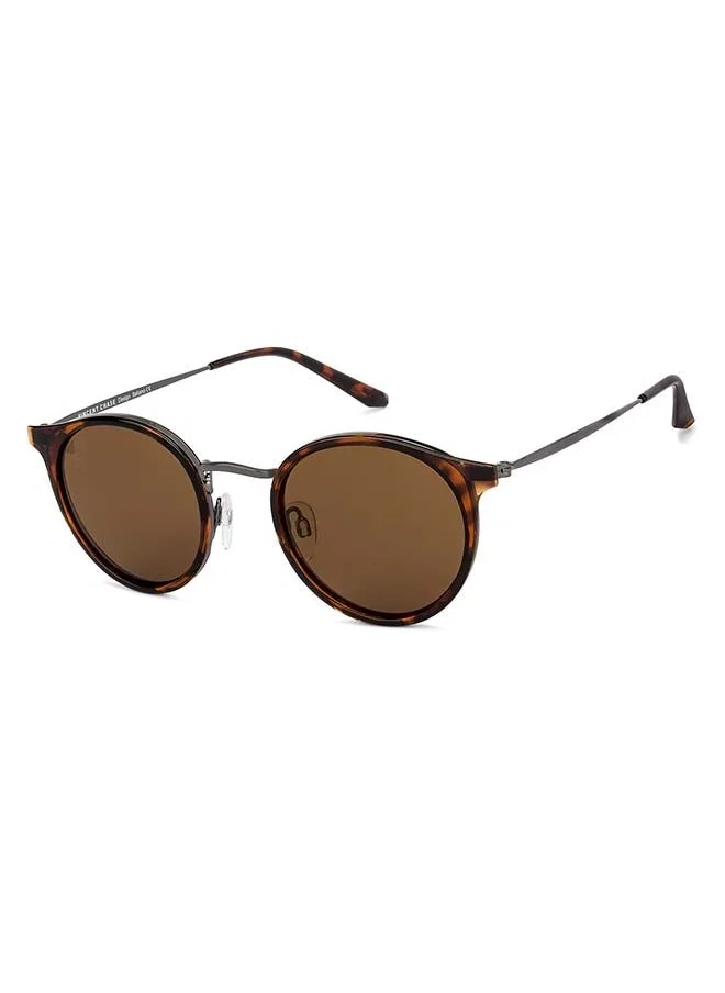 VINCENT CHASE Nomades Full Rim Round Frame Polarized & UV Protected Sunglasses VC S11164 - 48mm - Brown