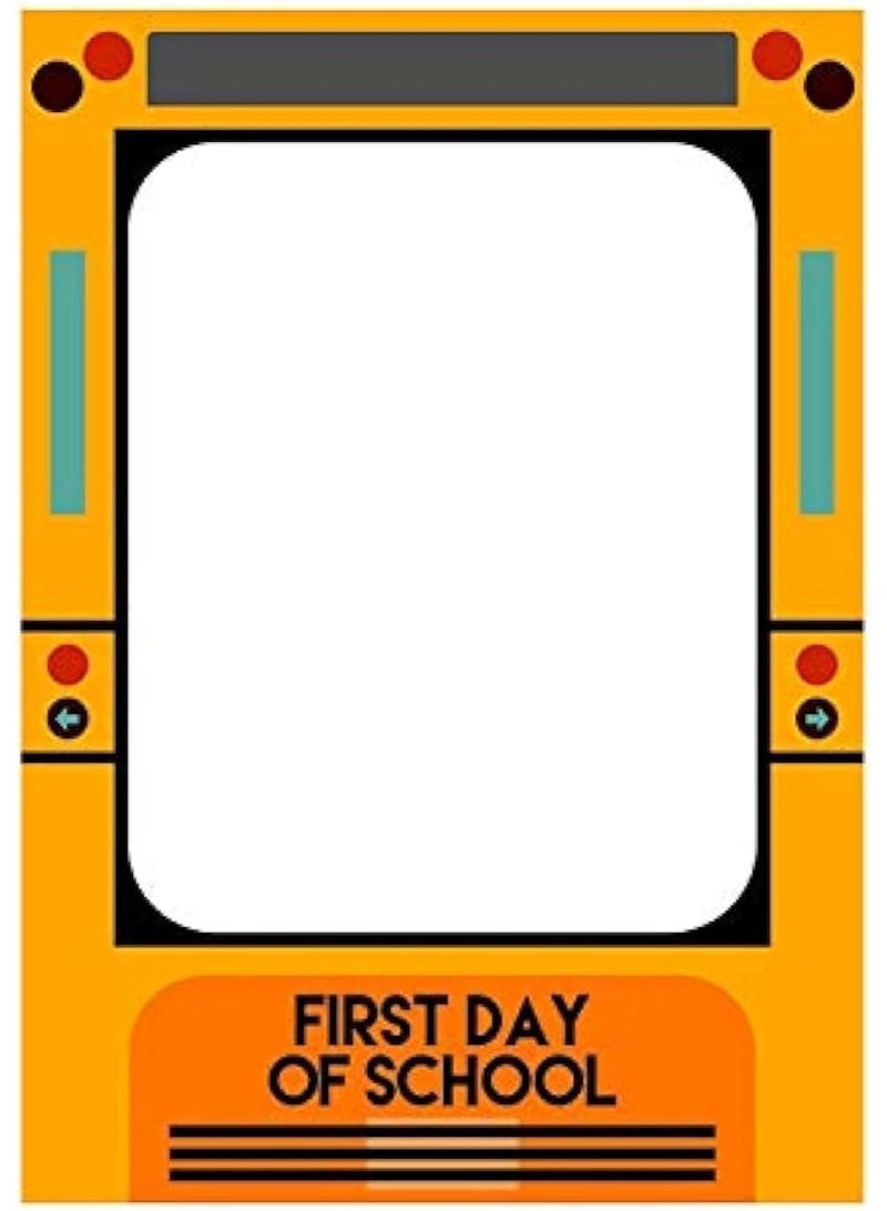 حافلة مدرسية صفراء، اليوم الأول من المدرسة، حفلة العودة إلى المدرسة، كشك الصور، إطار صورة شخصية