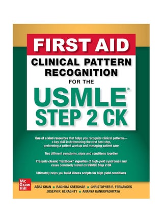 First Aid Clinical Pattern Recognition For The USMLE Step 2 CK Hardcover - pzsku/Z29F6E04F64C40BCA6DBDZ/45/_/1717914266/ef0352df-c651-40ac-ae81-84285e397ca8