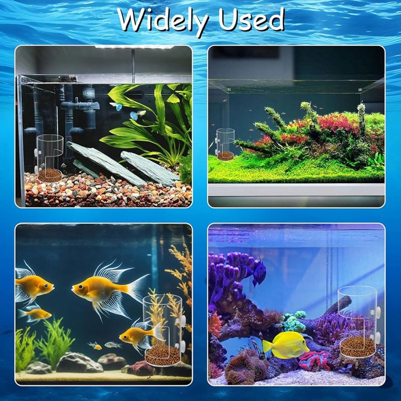 ordinarYone Fish Tanks Feeders Rings Slow Sinking Fish Food Feeders Nonslip Aquariums Feeding Rings for Tanks Stops Floating Waste - Image 5