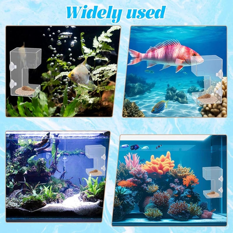 ordinarYone Fish Tanks Feeders Rings Slow Sinking Fish Food Feeders Nonslip Aquariums Feeding Rings for Tanks Stops Floating Waste - Image 4
