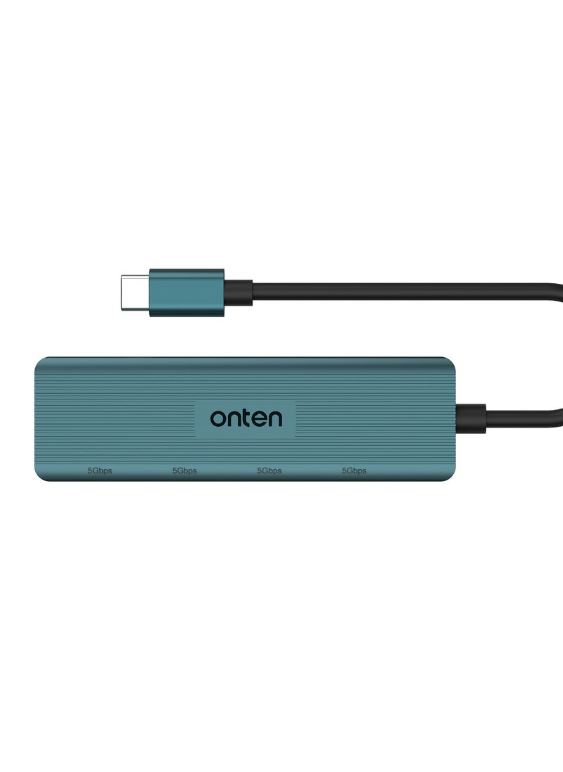 onten ONTEN OTN-UC621 Original 4 Port USB 3.2 Gen 1 Hub 5Gbps USB-C  - Image 1