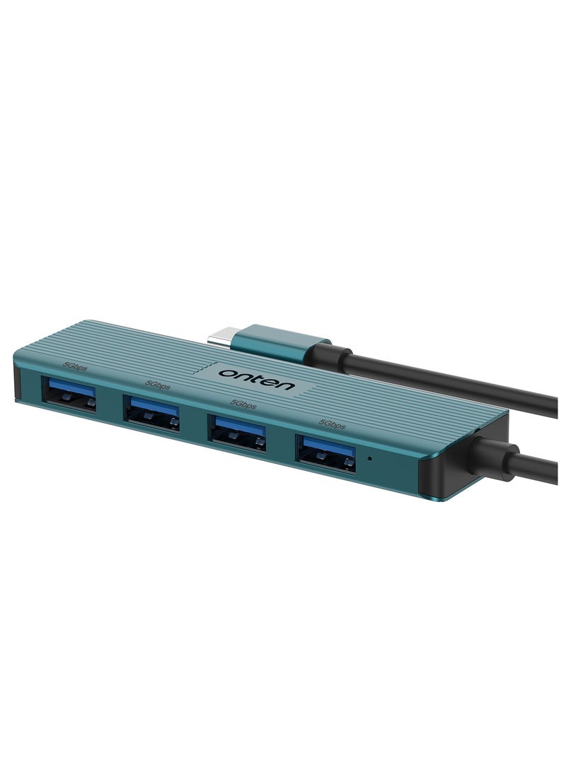 onten ONTEN OTN-UC621 Original 4 Port USB 3.2 Gen 1 Hub 5Gbps USB-C  - Image 3