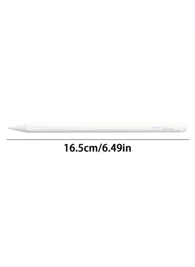 White Universal Smart Stylus for Android iOS with Tilt Sensitivity and Battery Charging - Image 2