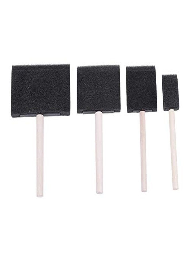 ArtBee Sponge Brush Ser for Painting, Art and Craft Projects (Pack of 4 Flat Sponge Brushes) - Image 2