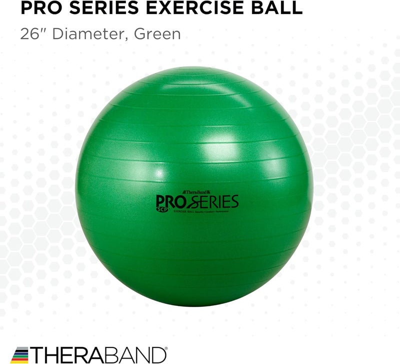 TheraBand كرة الاستقرار من سلسلة ثيراباند برو - 65 سم قطر، أخضر - Image 2