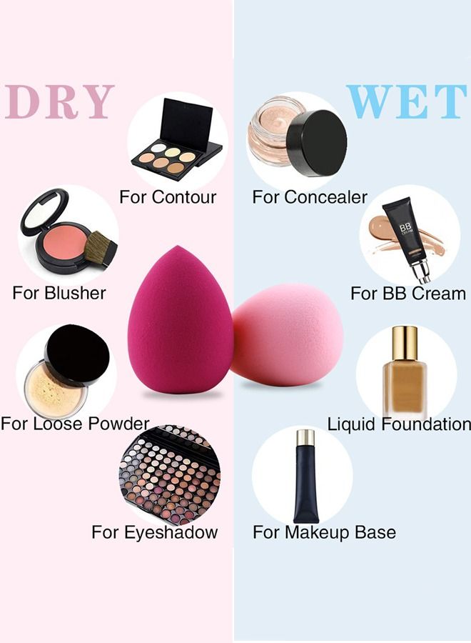5esha 4-Pieces Makeup Sponge Foundation Cosmetic Puff - Image 3
