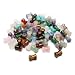 LE SKY 40 Pcs Healing Loose Beads Bamboo Jiont Shape Natural Necklace Stone Pendants Crystal Charms for Jewelry Making DIY Craft - Image 2