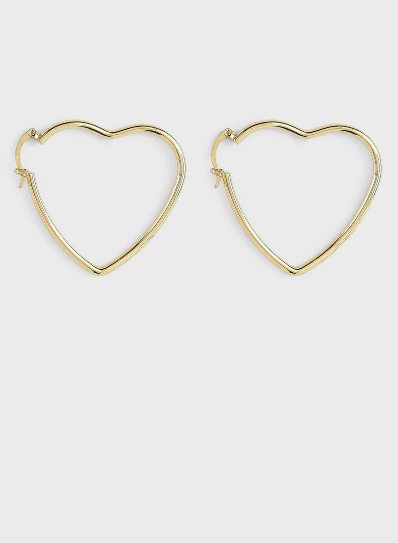 DORI Heart Hoop Earrings