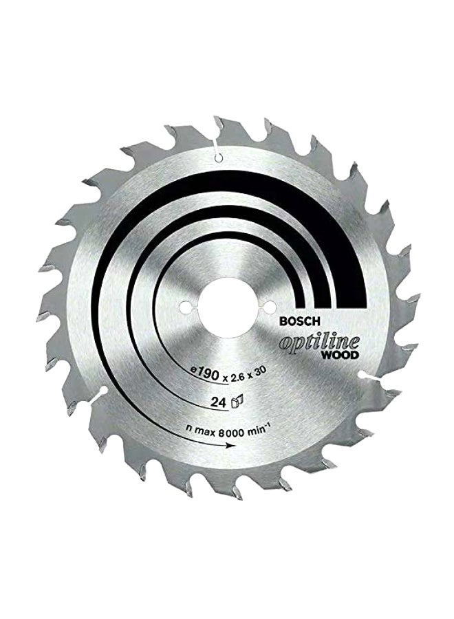 Optiline Sixty Teeth Wood Circular Sharp Saw Blade Silver and Black 235 mm 2 608 640 895