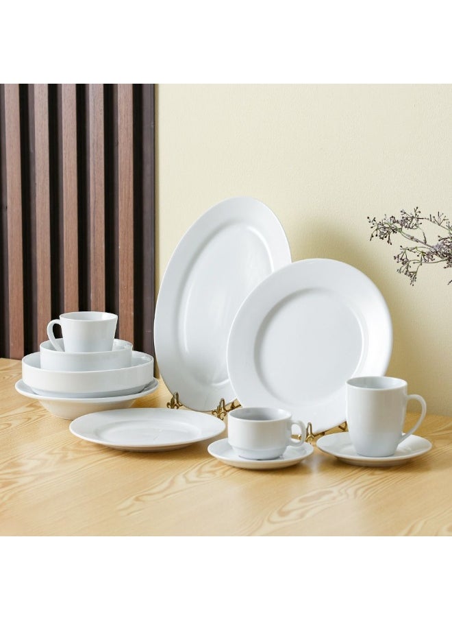 DANUBE HOME Danube Home Horeca Porcelain Dinner Plate 27Cm Elegant Ceramic Design Perfect For Serving Main Course Durable And Stylish For Restaurants Cafes And Home Dining  - Image 4