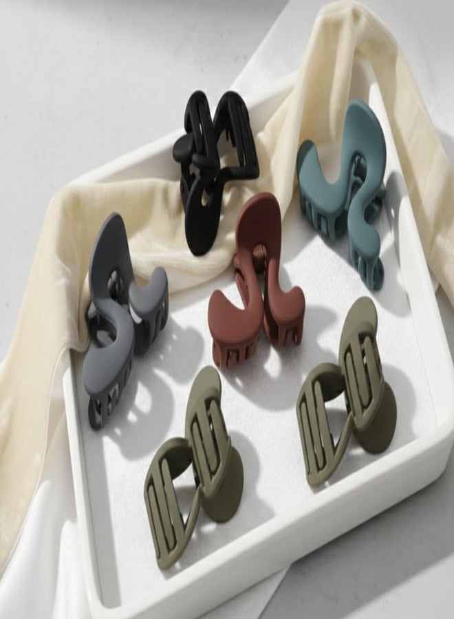 Matte Finish Hair Claw Clip Combo pack 6 for Women & Girls | Strong Grip Stylish Hair Accessories - Image 3
