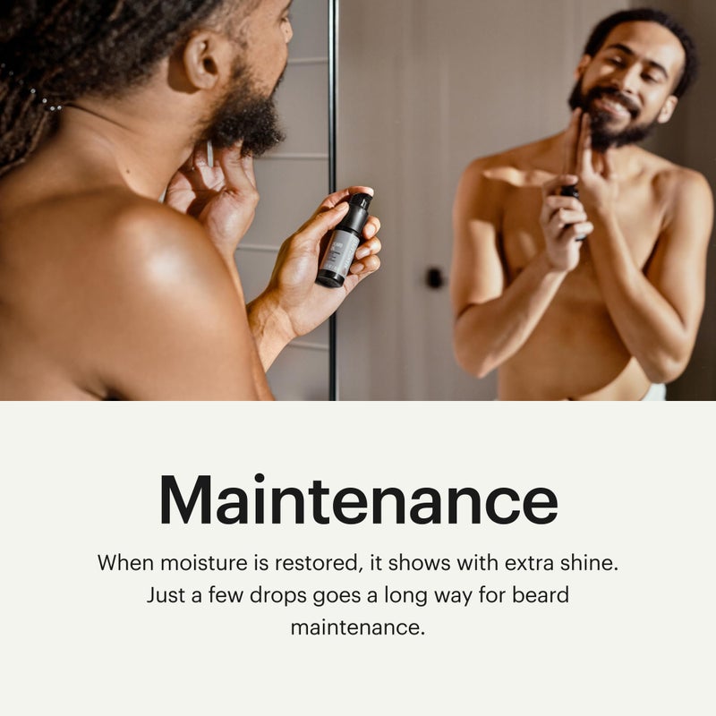 MANSCAPEDÂ® Beard Oil, Moisturizing Serum with Jojoba Seed, Sunflower, Sweet Almond Oils for a Nourishing, Hydrating Shine, (1 fl oz) 1-Pack - Image 3