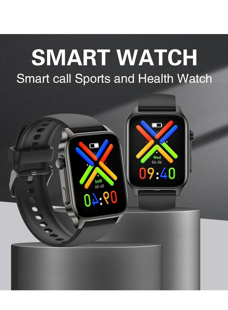 DMG 1.91 Inch Smart Watch for Men and Women (Receive and Call), 100+ Sports Modes Fitness Tracker with Heart Rate/SpO2/Blood Pressure/Sleep Monitor, Calorie Counter, IP68 Waterproof Smart Watches  - Image 2