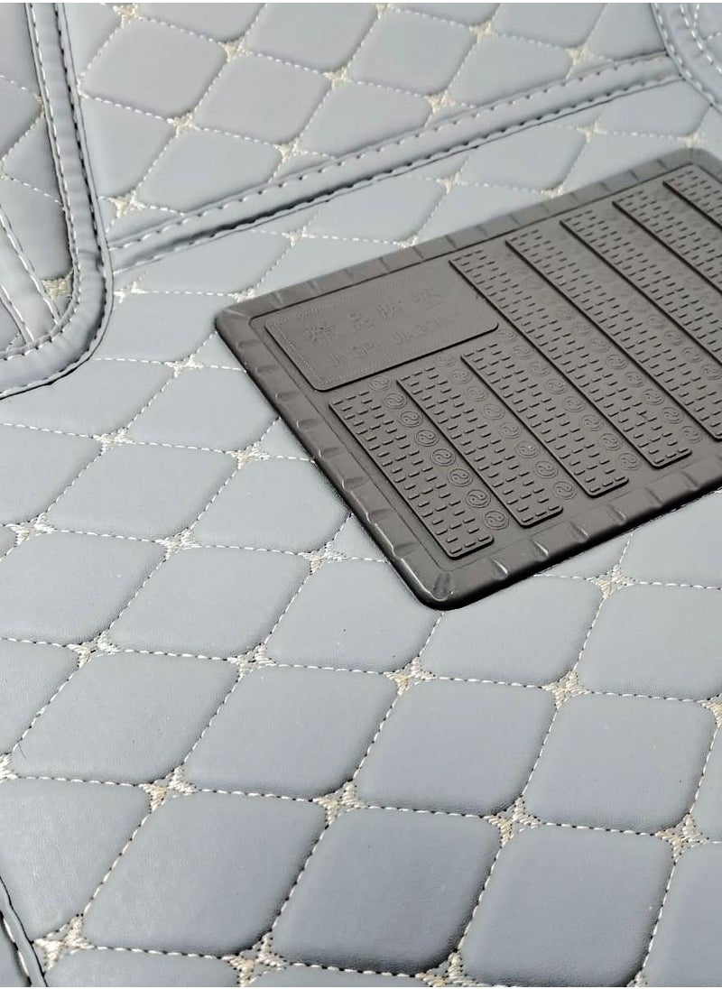 Generic - Premium Grey 3D Car Floor Mat Set – 5 Pcs, High-Quality Rexine, Universal Fit - Image 1