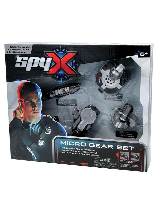 SpyX / Micro Gear Set - 4 Real Spy Toys Kit + Adjustable Belt For Spy Kids Role Play. Junior Secret Agent / Detective / Ninja Toy Gadgets Set For Boys & Girls - Image 5