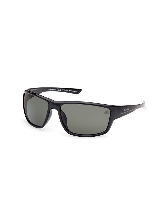 Timberland Men's Polarized Rectangular Sunglasses - TB0000301R65 - Lens Size: 65 Mm - Image 1