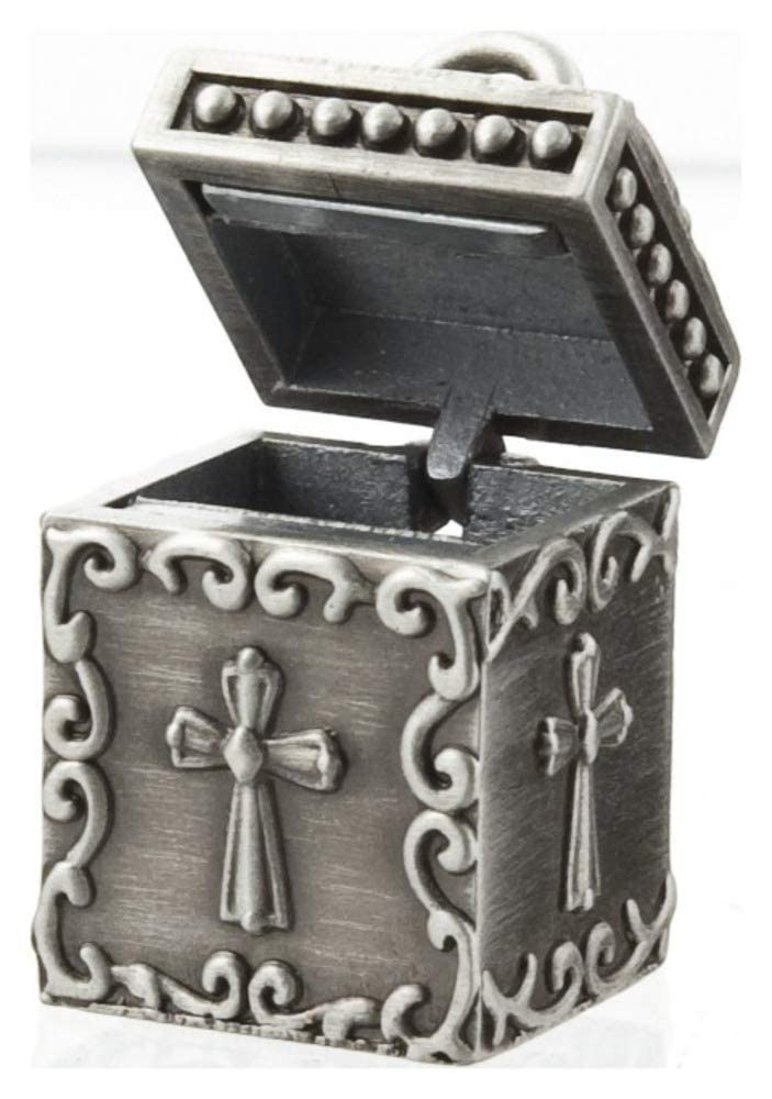 Ganz Angel Prayer Box Trinket - Triple Angels Charm Pewter - Image 2