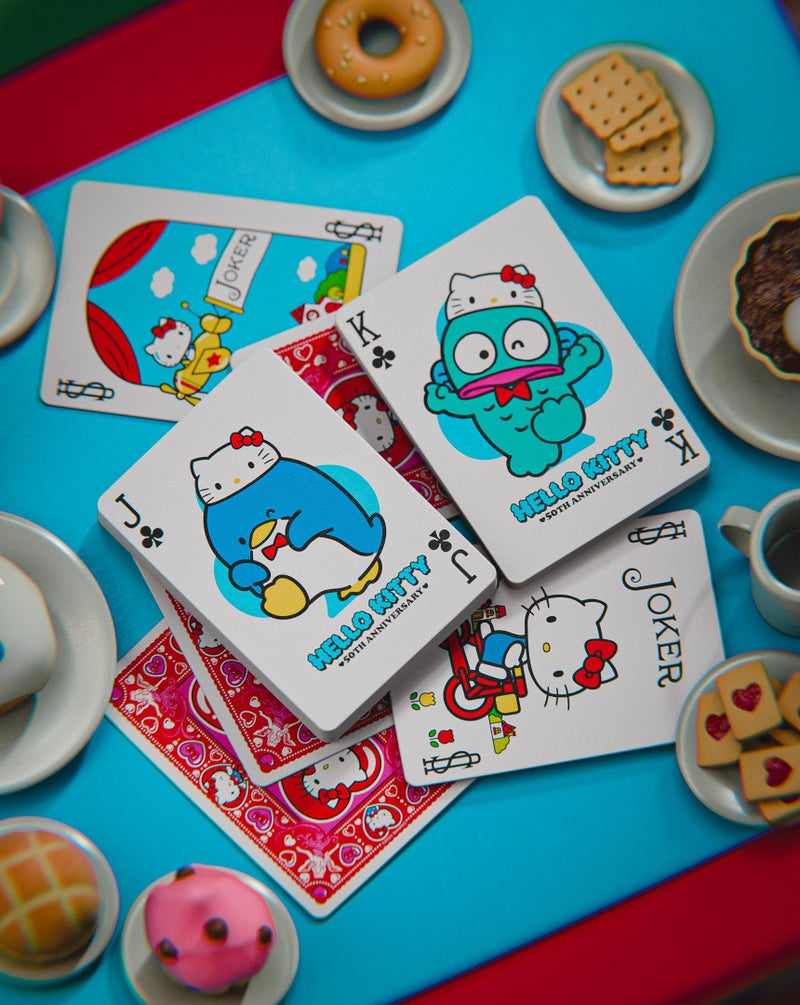 Bicycle Hello Kitty 50th Anniversary Playing Cards, Limited Edition Poker Size Deck of Cards for Card Games & Gifts, Collectible for Hello Kitty Fans of All Ages - Image 5
