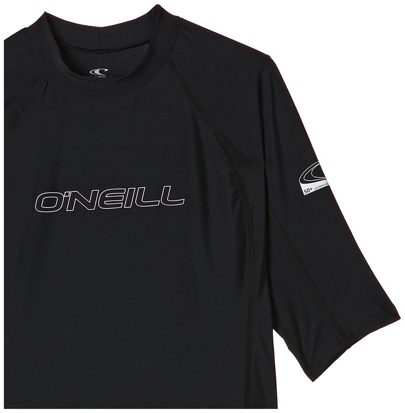 O'NEILL O'Neill Men's Basic Skins UPF 50+ Short Sleeve Rash Guard, Black, Small  - Image 3