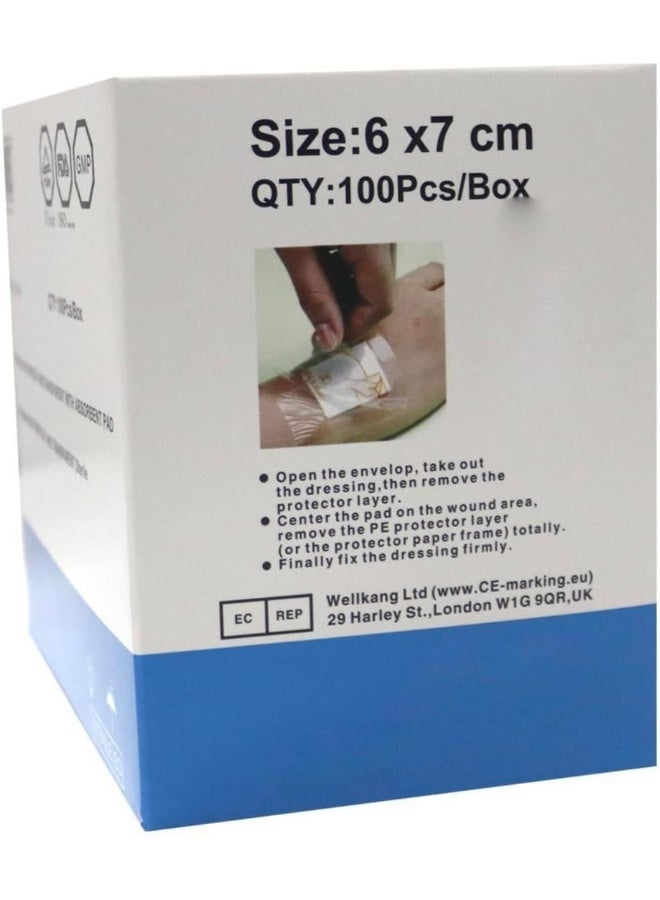 NOVAMED Waterproof Transparent Bandage 6 X 7 Cm 100 Piece Per Box - Image 3