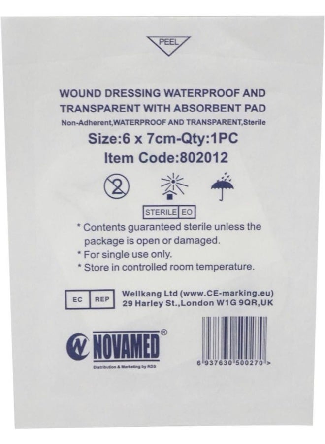 NOVAMED Waterproof Transparent Bandage 6 X 7 Cm 100 Piece Per Box - Image 2