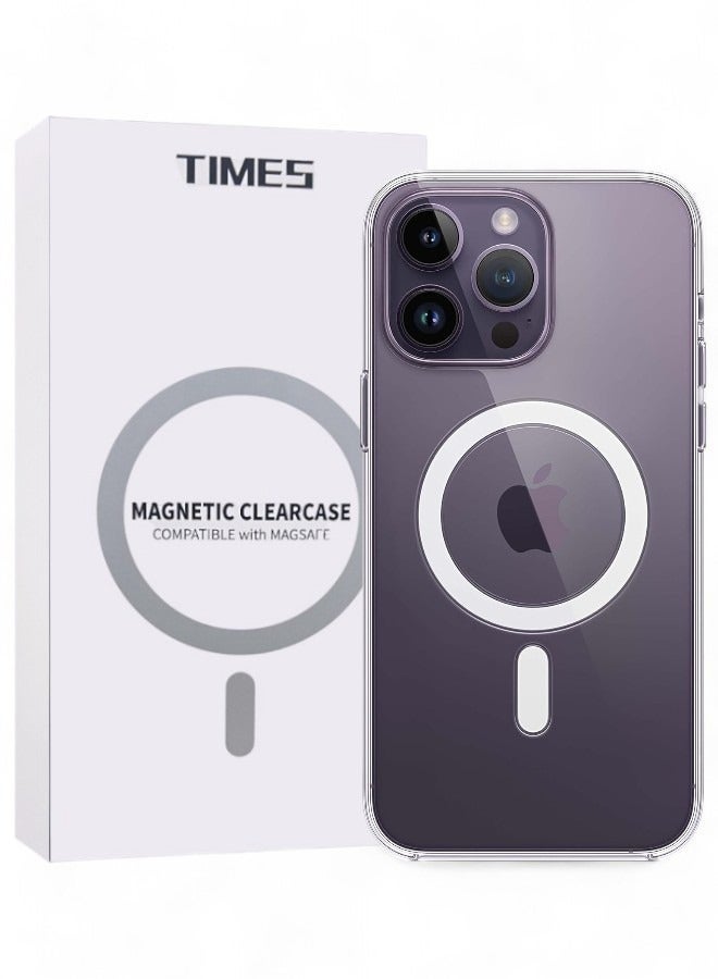 iPhone 14 Pro Max, Magnetic ClearCase Compatible With MagSafe Case High Quality Silicone - Image 5