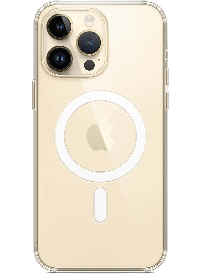 iPhone 14 Pro Max, Magnetic ClearCase Compatible With MagSafe Case High Quality Silicone - Image 3
