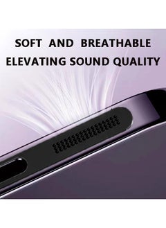 Generic Metal Dust Proof Mesh Sticker for iPhone 15 Models Built-in Protective Speaker and Charging Port Upgraded Adhesive Anti Dust Sticker for Iphone 15/15 Plus/15 Pro/15 Pro Max Blue  - Image 2
