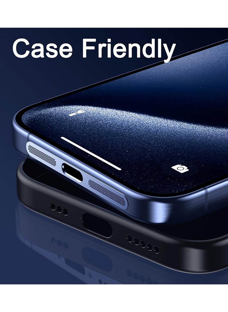 Generic Metal Dust Proof Mesh Sticker for iPhone 15 Models Built-in Protective Speaker and Charging Port Upgraded Adhesive Anti Dust Sticker for Iphone 15/15 Plus/15 Pro/15 Pro Max Blue  - Image 3