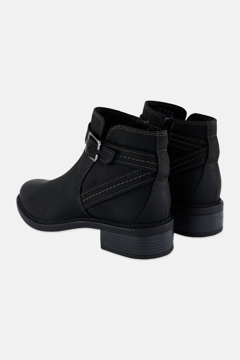 clarks Women Standard Maye Strap Zipper Up Ankle Boots, Black  - Image 2