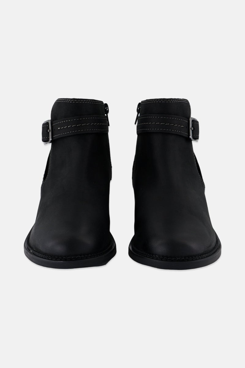 clarks Women Standard Maye Strap Zipper Up Ankle Boots, Black  - Image 3