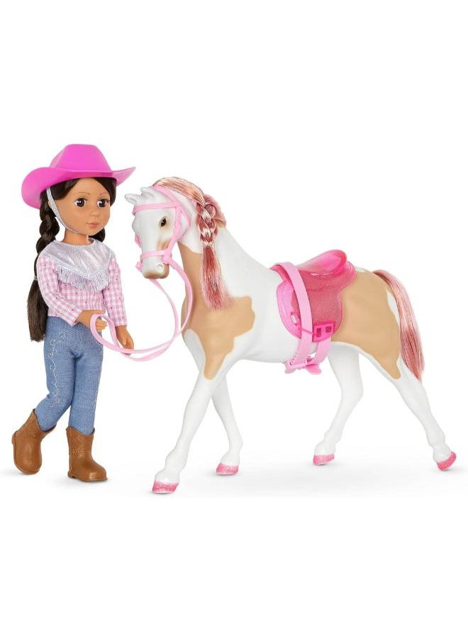Glitter Girls Poseable 14" Equestrian Doll & Horse – Brown Eyes & Brown Hair 12.7 x 7.6 x 35.6 cm  - Image 1