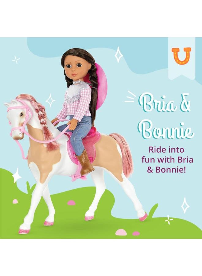 Glitter Girls Poseable 14" Equestrian Doll & Horse – Brown Eyes & Brown Hair 12.7 x 7.6 x 35.6 cm  - Image 2